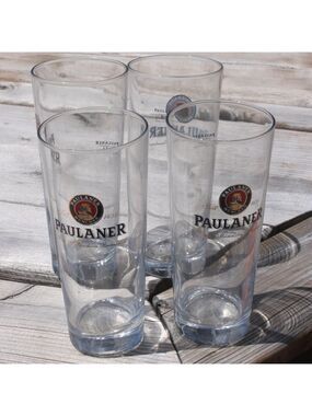 QUALITY PAULANER Pint Glass Brand New Set of 4